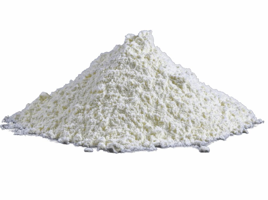 white flour with no background
