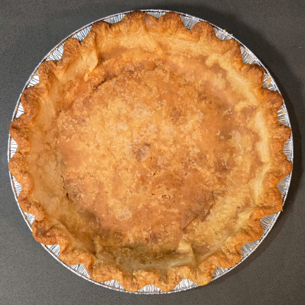 fully blind baked pie crust