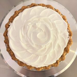 an untoasted lemon meringue pie