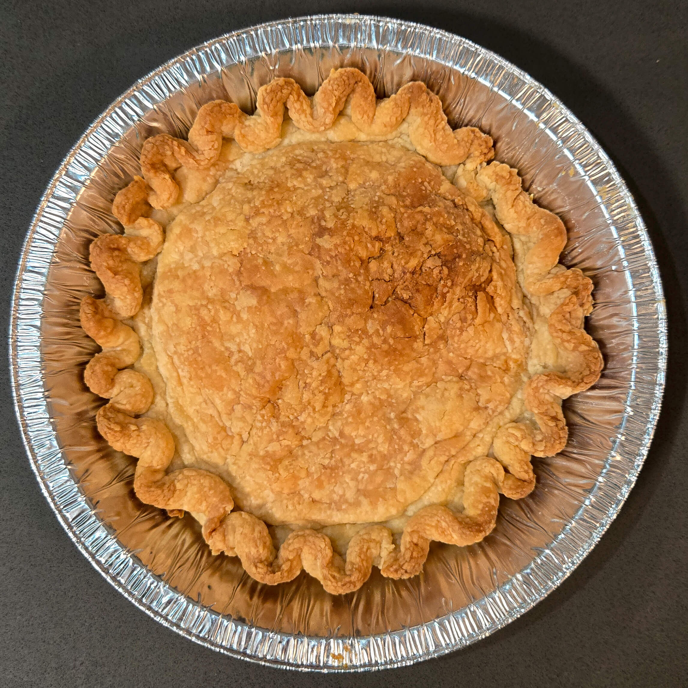 pie crust baked with no weights and no docking