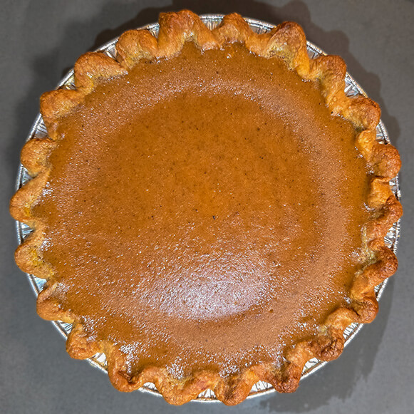 baked pumpkin pie