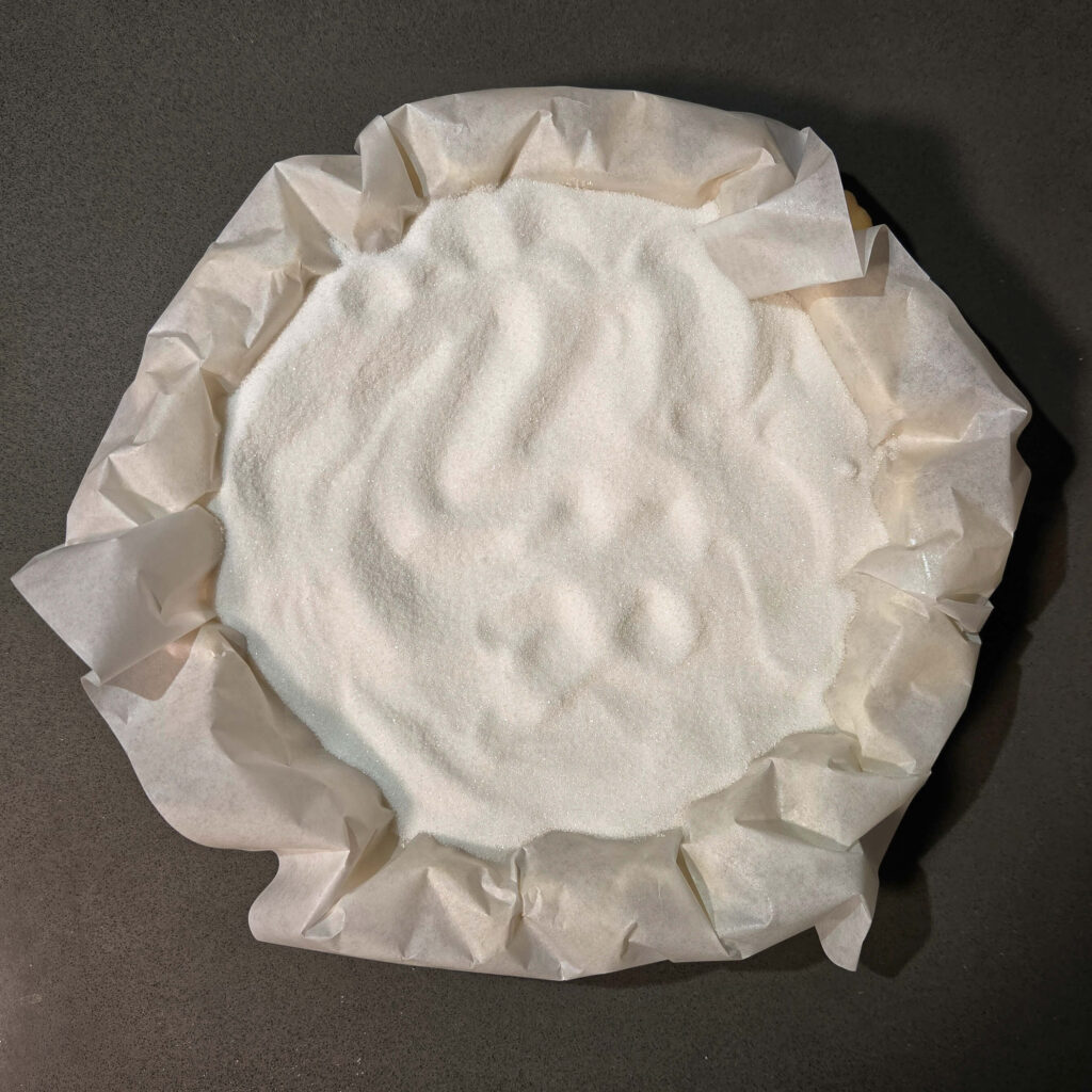 using sugar to blind bake a pie crust