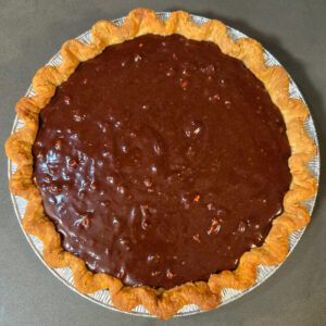 brownie pie before baking