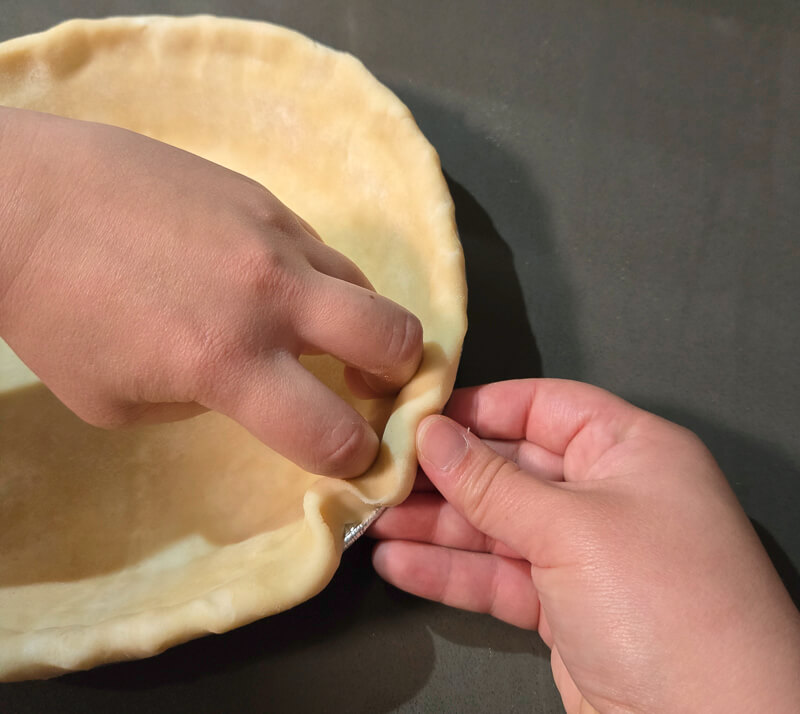 crimping pie crust how to