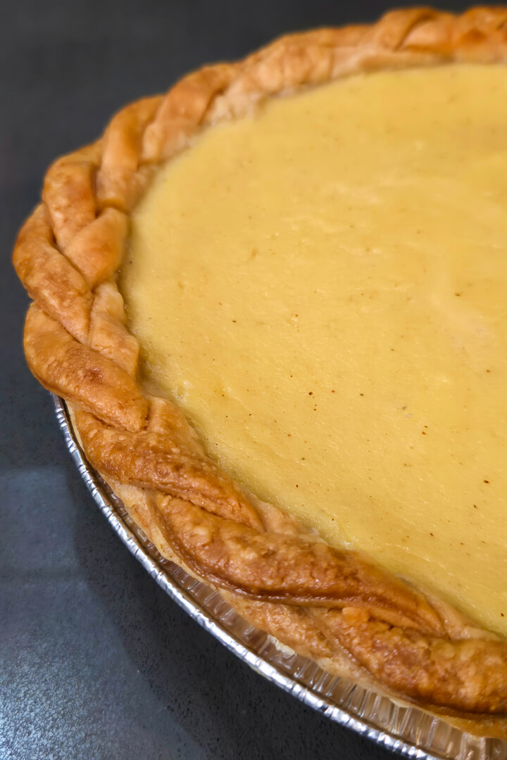 close up shot of marlborough pie