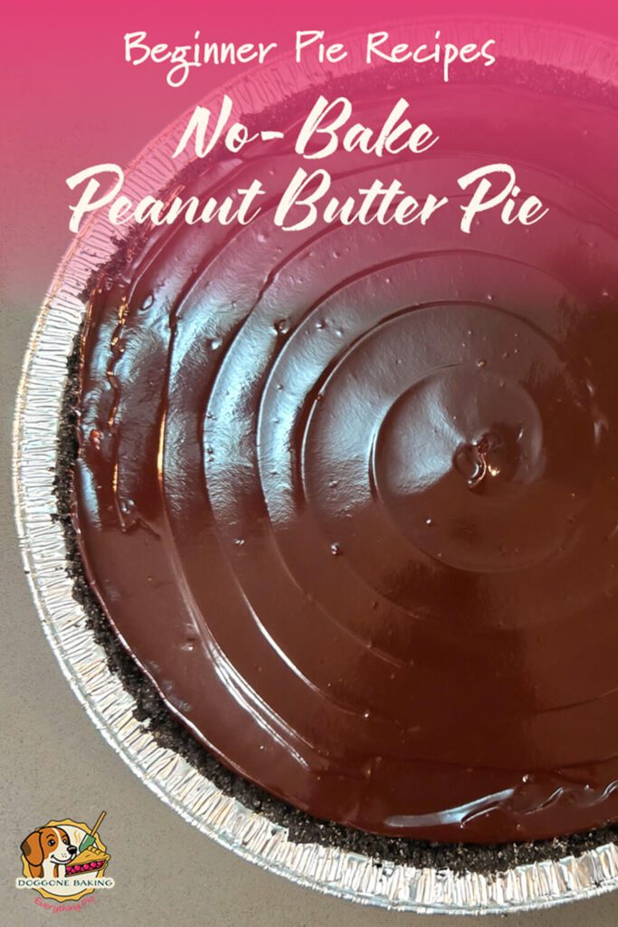 pinterest pin for no-bake peanut butter pie