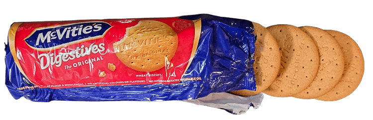 mcvities digestives original flavor no background