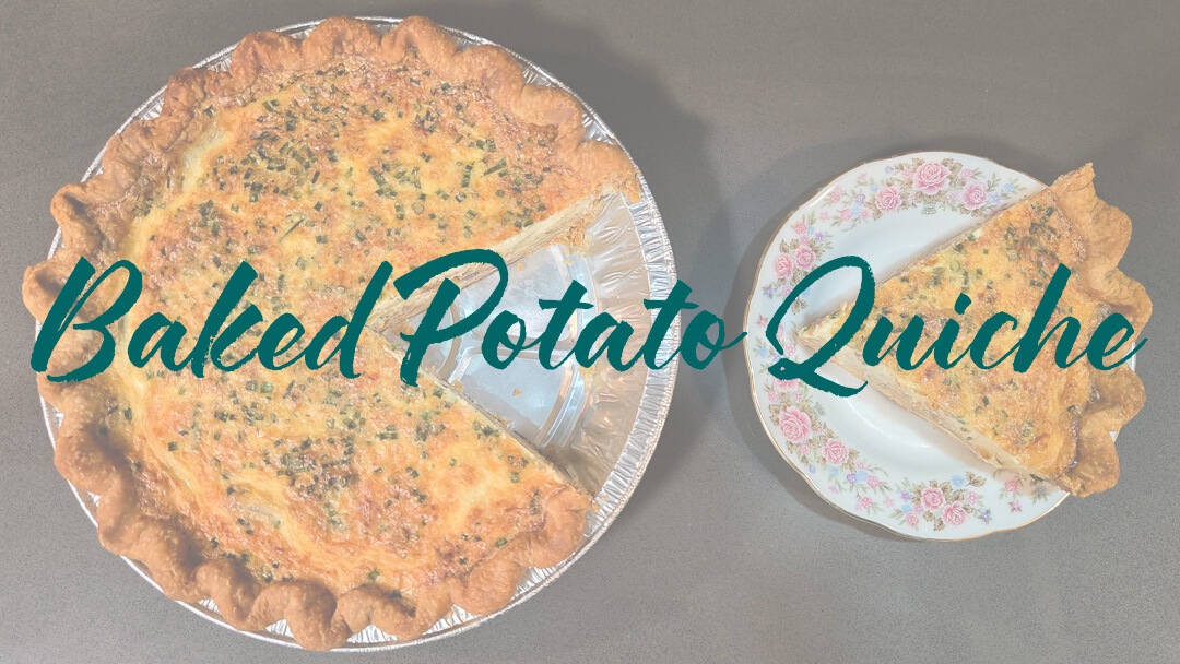 Loaded baked potato quiche