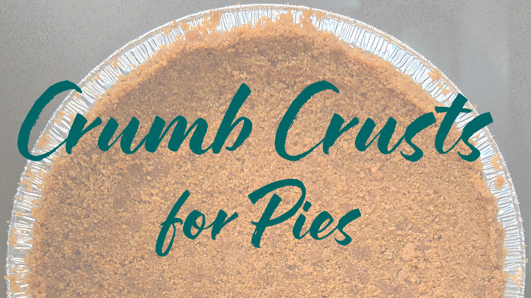 Crumb crust for pie