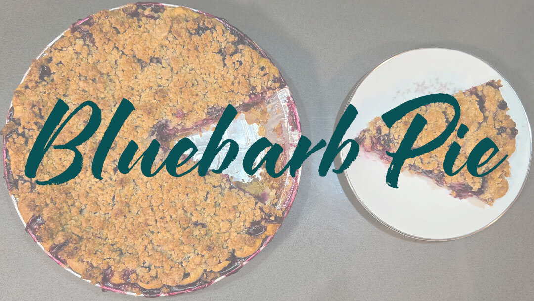 Blueberry rhubarb pie